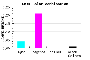 #F2C6FC color CMYK mixer