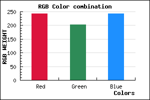 rgb background color #F2CAF2 mixer