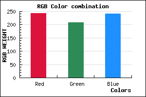 rgb background color #F2D0F1 mixer