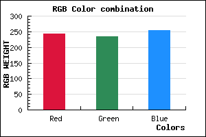 rgb background color #F2EBFF mixer