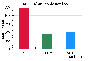 rgb background color #F25866 mixer