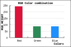rgb background color #F25858 mixer
