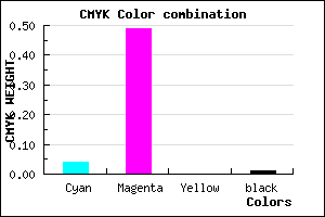 #F381FD color CMYK mixer