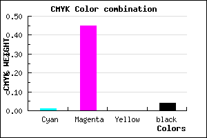 #F388F6 color CMYK mixer