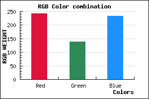 rgb background color #F38BEA mixer