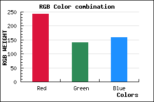 rgb background color #F38C9F mixer