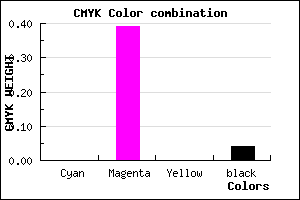 #F396F4 color CMYK mixer
