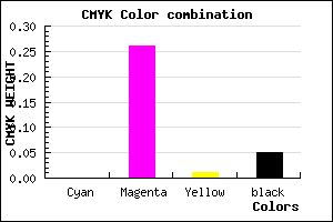 #F3B5F1 color CMYK mixer