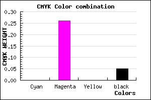 #F3B5F2 color CMYK mixer