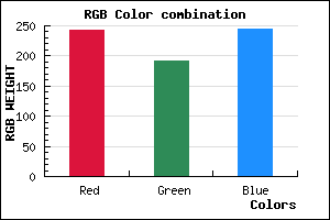 rgb background color #F3BFF5 mixer