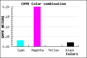 #F3C8FA color CMYK mixer
