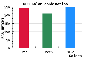 rgb background color #F3D2FA mixer