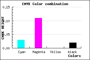 #F3DFFB color CMYK mixer