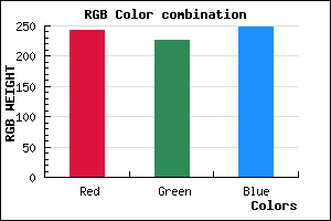 rgb background color #F3E2F8 mixer