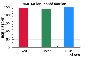 rgb background color #F3EDF7 mixer