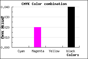 #F3F0F4 color CMYK mixer