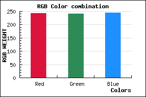 rgb background color #F3F0F4 mixer