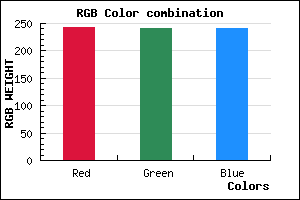 rgb background color #F3F1F1 mixer