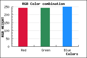 rgb background color #F3F2FA mixer