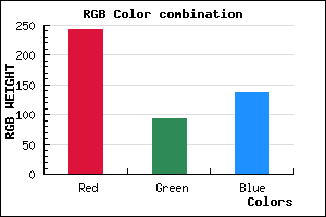 rgb background color #F35D88 mixer