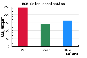 rgb background color #F48AA3 mixer