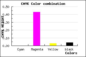 #F48BED color CMYK mixer