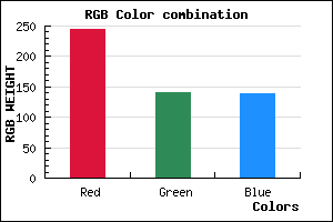 rgb background color #F48C8A mixer
