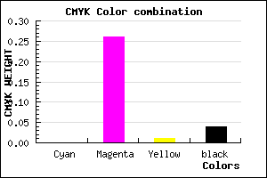 #F4B5F2 color CMYK mixer