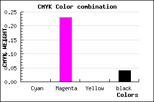 #F4BCF4 color CMYK mixer