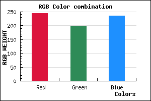 rgb background color #F4C6EC mixer