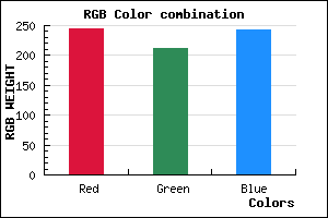 rgb background color #F4D3F3 mixer