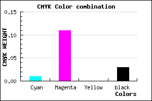 #F4DDF7 color CMYK mixer
