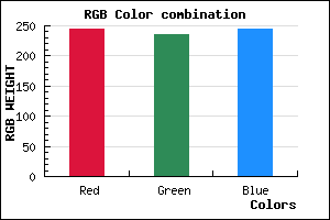 rgb background color #F4EBF5 mixer