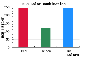 rgb background color #F578F3 mixer
