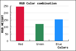 rgb background color #F57999 mixer