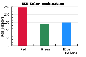 rgb background color #F58993 mixer