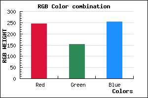 rgb background color #F599FF mixer