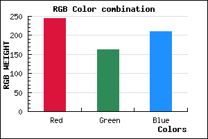rgb background color #F5A3D1 mixer