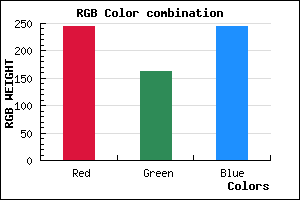 rgb background color #F5A3F4 mixer