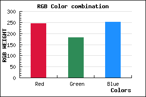 rgb background color #F5B5FB mixer