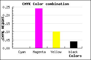 #F5BBDD color CMYK mixer