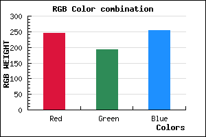 rgb background color #F5C0FF mixer