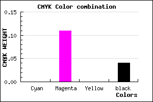 #F5DCF6 color CMYK mixer
