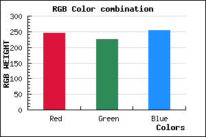 rgb background color #F5E2FE mixer