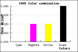 #F5EFEF color CMYK mixer