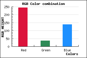 rgb background color #F5248B mixer