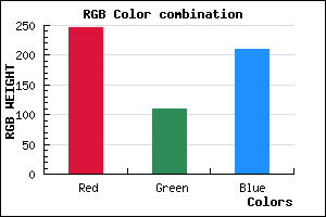 rgb background color #F66DD1 mixer
