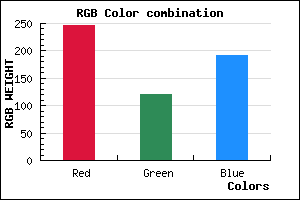 rgb background color #F678BF mixer