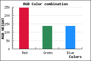 rgb background color #F68888 mixer