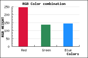 rgb background color #F68890 mixer